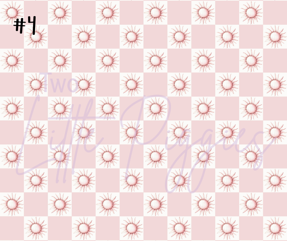 Printed Vinyl - Pink Camping