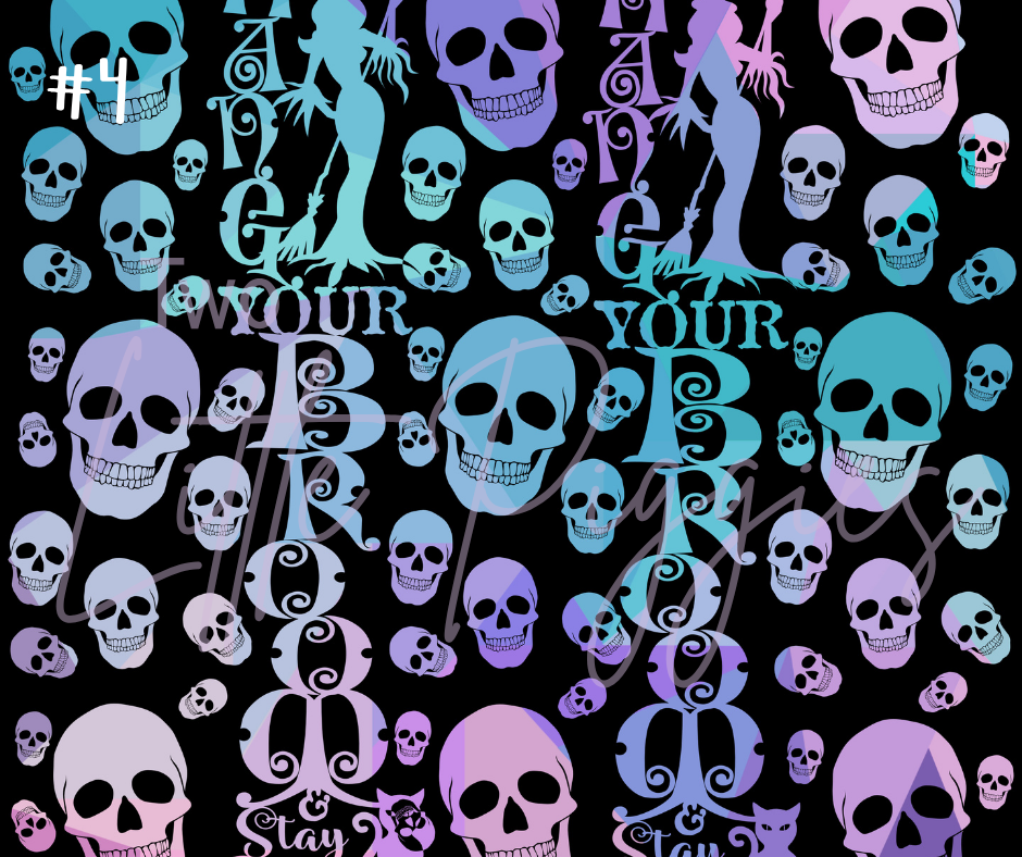 Printed Vinyl - Halloween Pastel Purple Collection