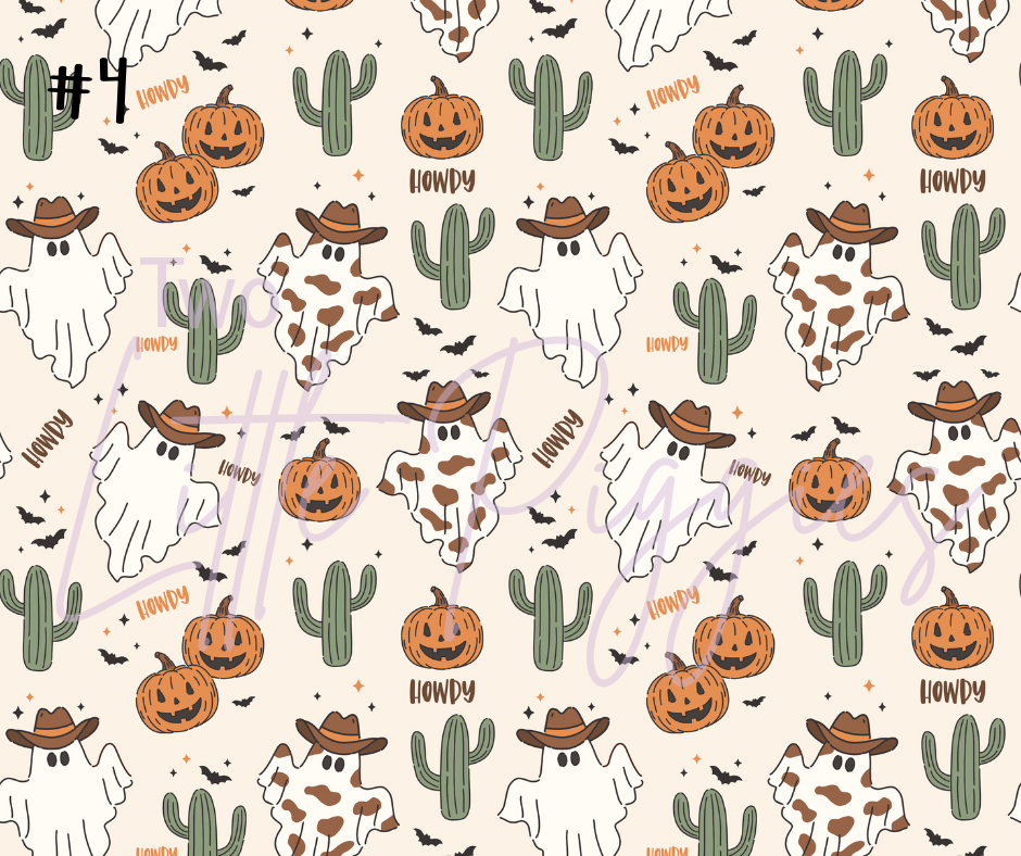 Printed Vinyl - Halloween - Hey Boo