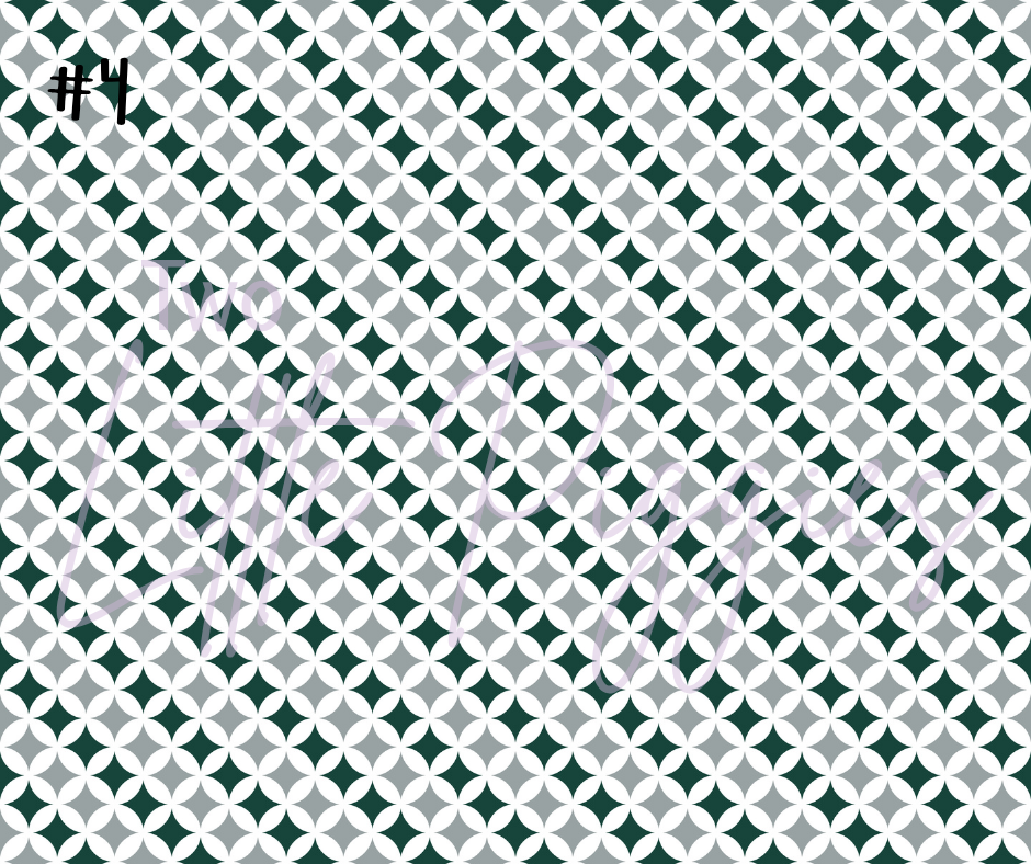 Printed Vinyl - Football - Green and White
