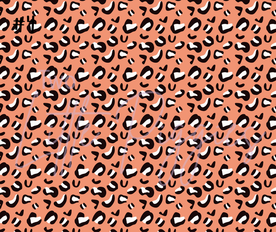 Printed Vinyl - Blush Safari
