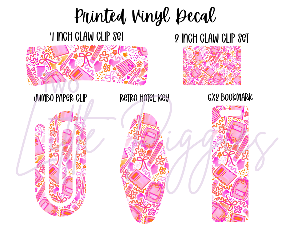 Printed Vinyl - School Prep