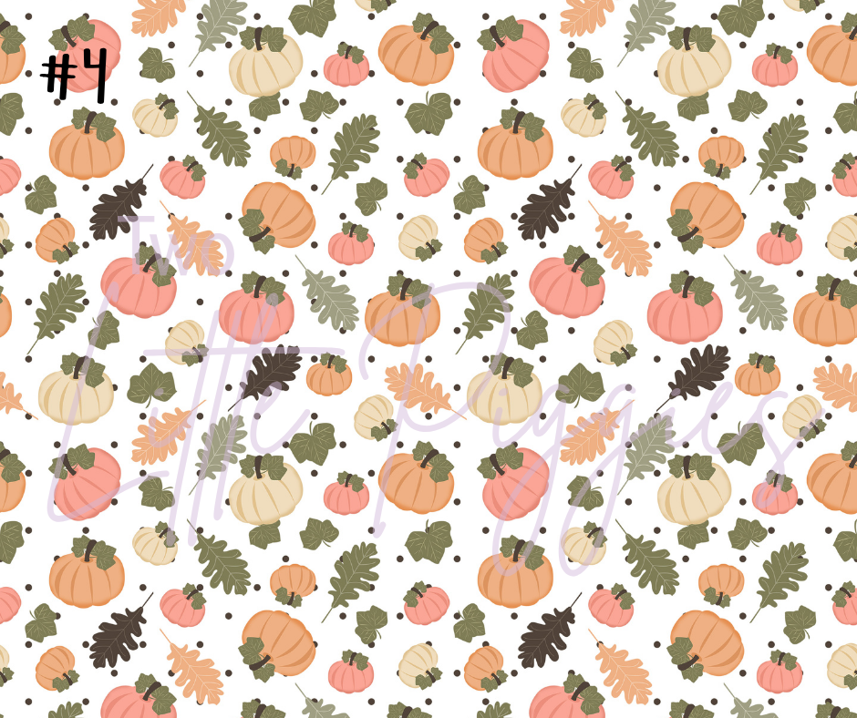 Printed Vinyl - Fall Pumpkins