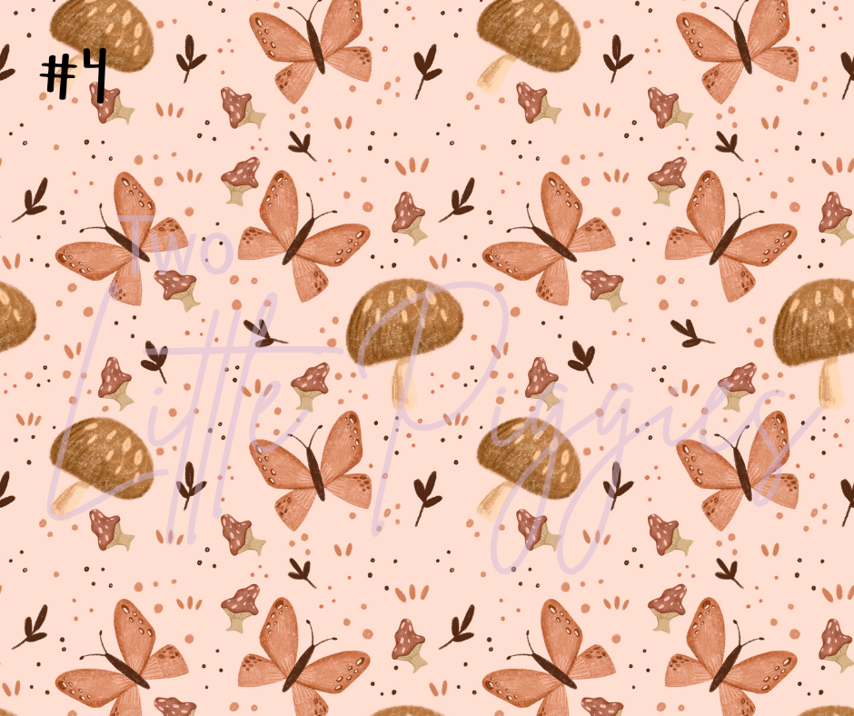 Printed Vinyl - Autumn Mushrooms