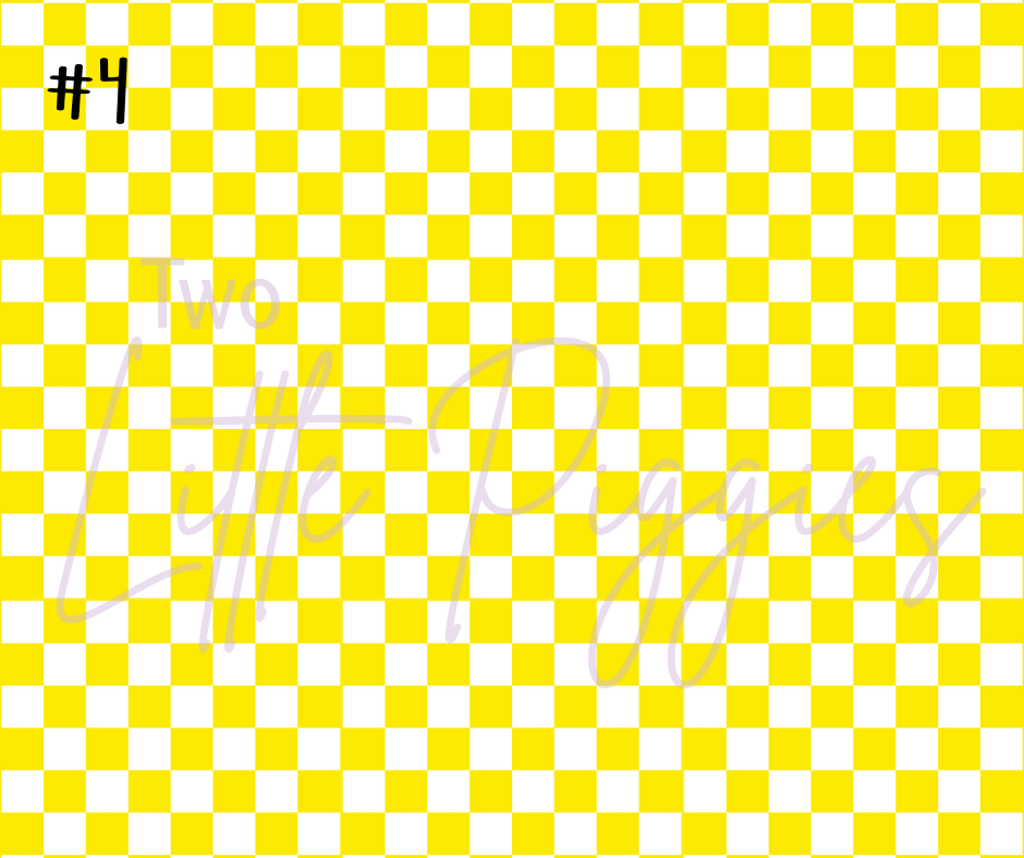 Printed Vinyl - Checkers - Regular