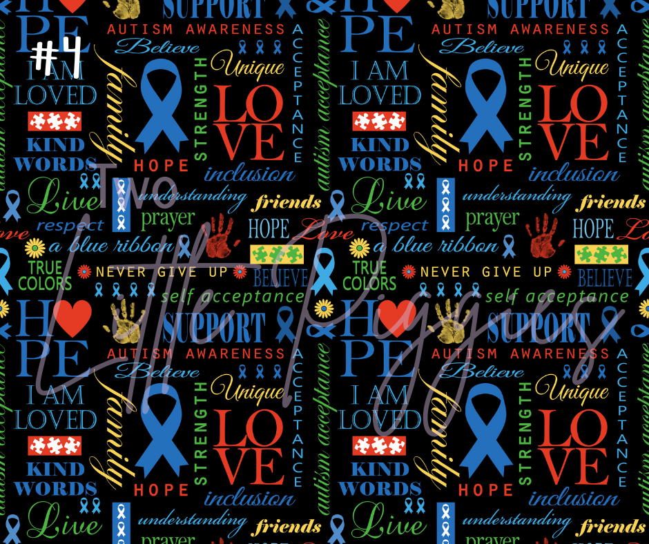 Printed Vinyl - Autism Awareness