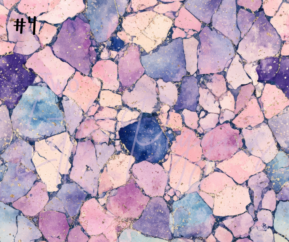 Printed Vinyl - Cracked Crystals