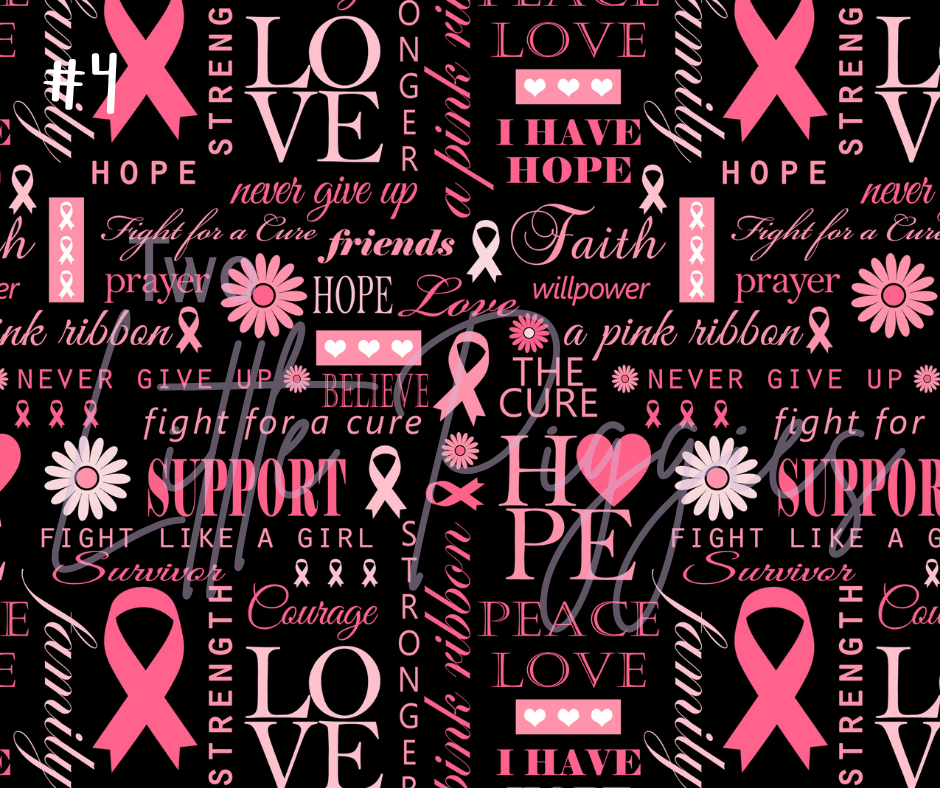 Printed Vinyl - Breast Cancer Awareness