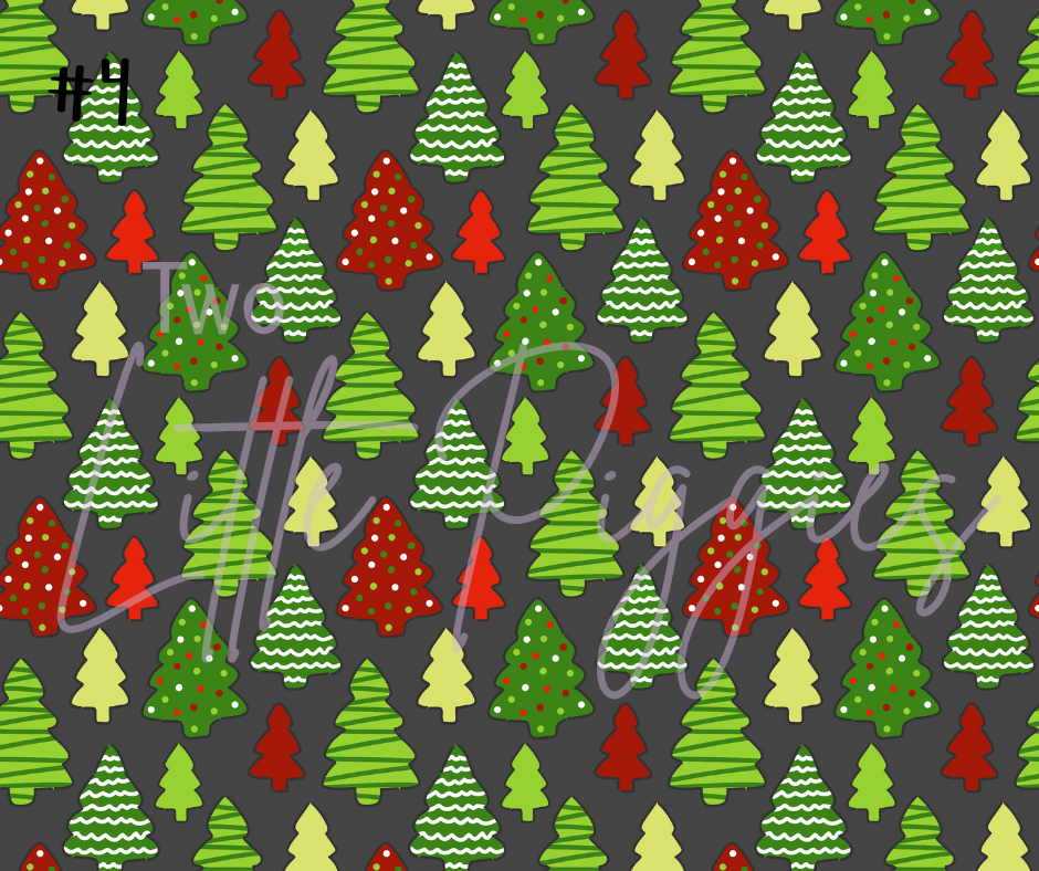 Printed Vinyl - Christmas Trees