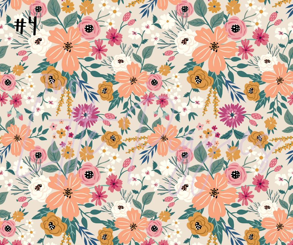 Printed Vinyl - Eclectic Floral