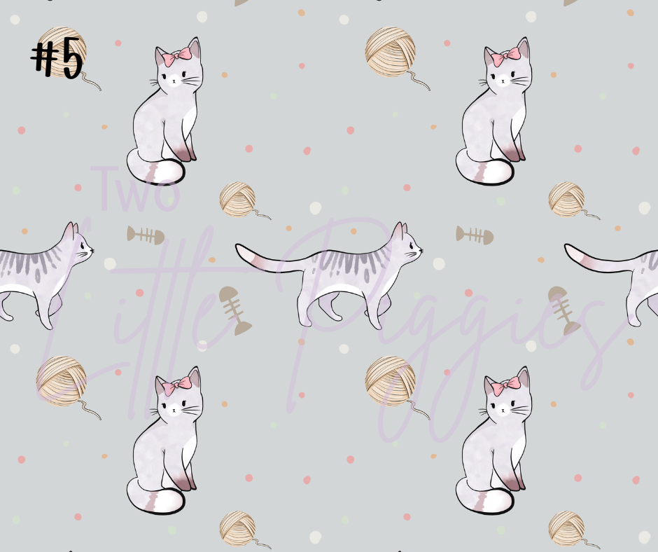 Printed Vinyl - Cute Cats