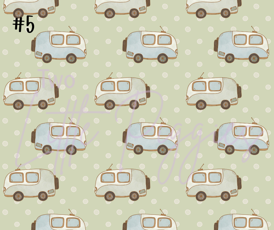 Printed Vinyl - Camping Fun