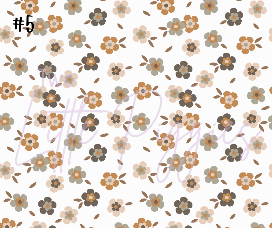 Printed Vinyl - Butterflies in the Garden