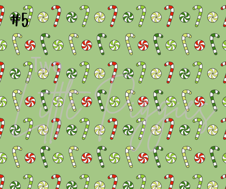 Printed Vinyl - Christmas Trees