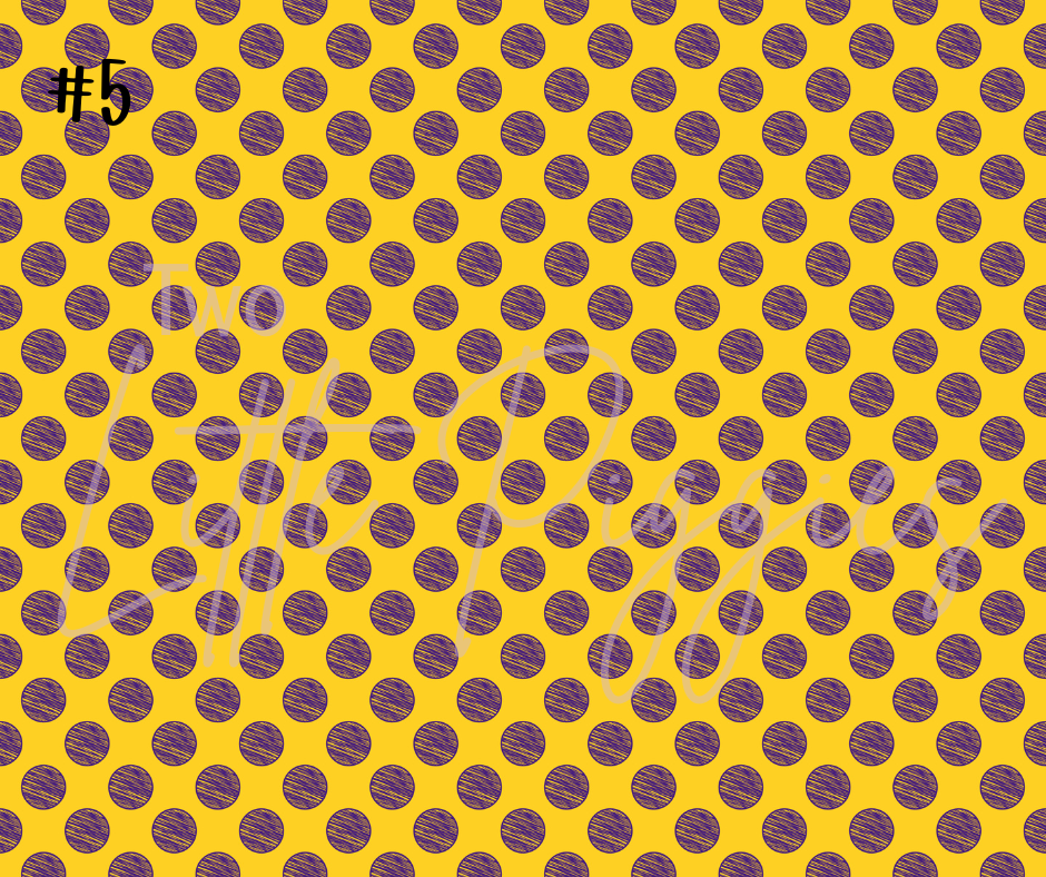 Printed Vinyl - Football - Purple and Gold