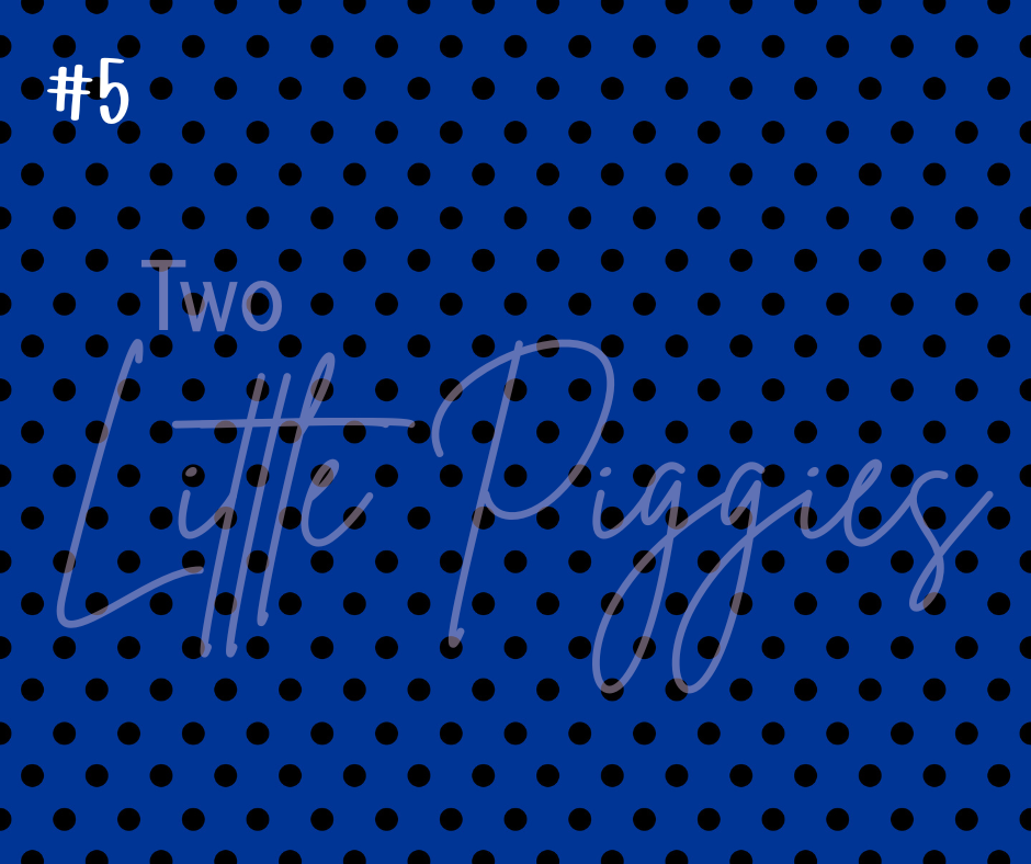 Printed Vinyl - Football - Blue and Black