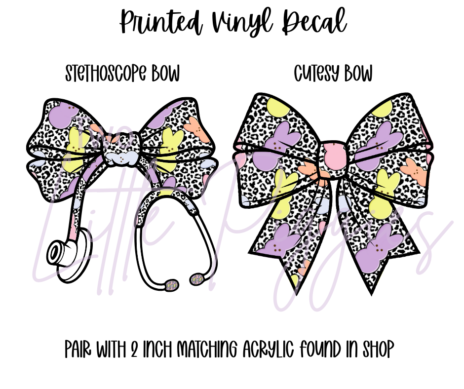 Printed Vinyl - Leopard Bunny Candy