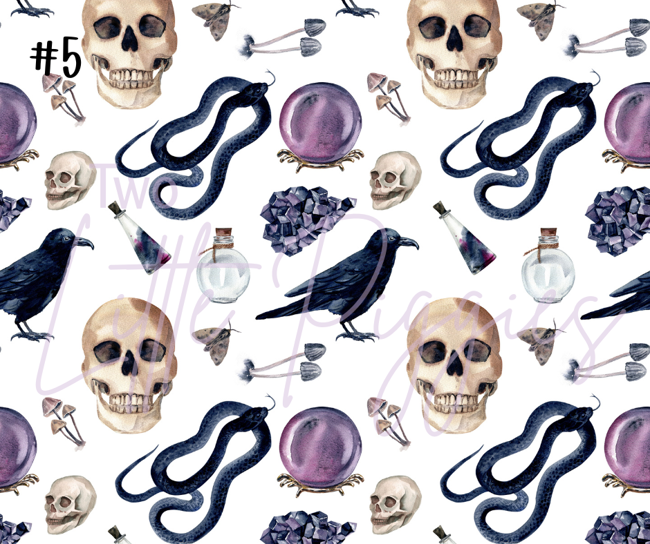 Printed Vinyl - Halloween Gothic Collection