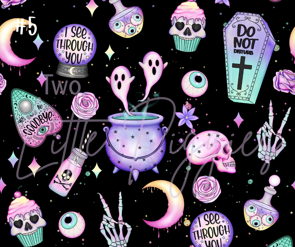 Printed Vinyl - Halloween - Pastel Goth