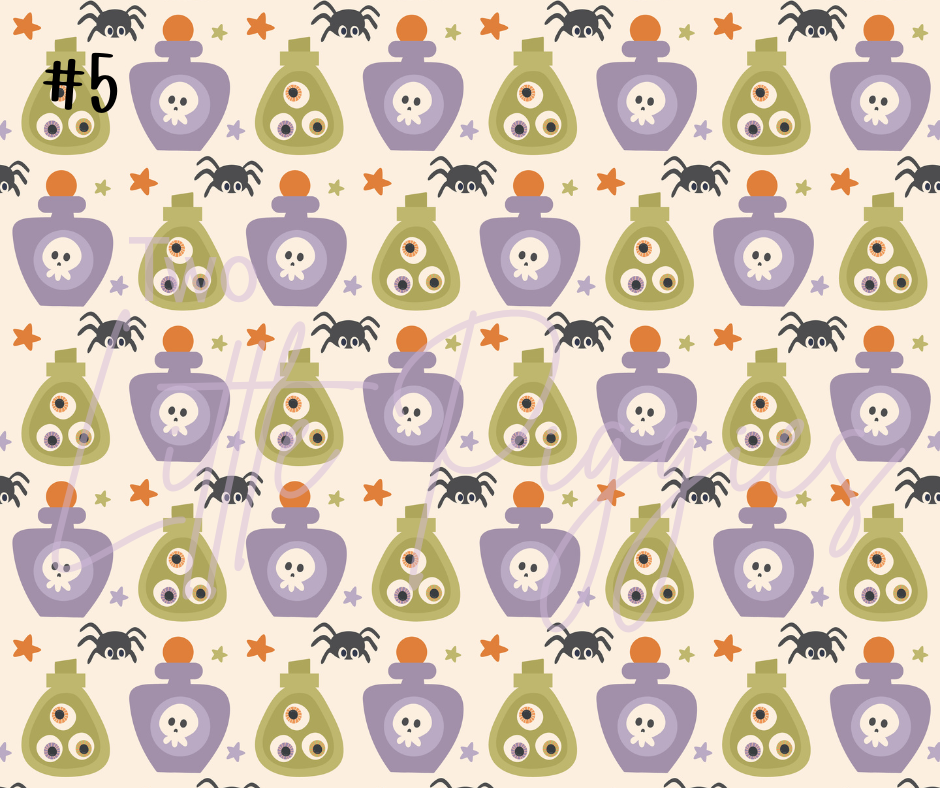 Printed Vinyl - Halloween - Witchy
