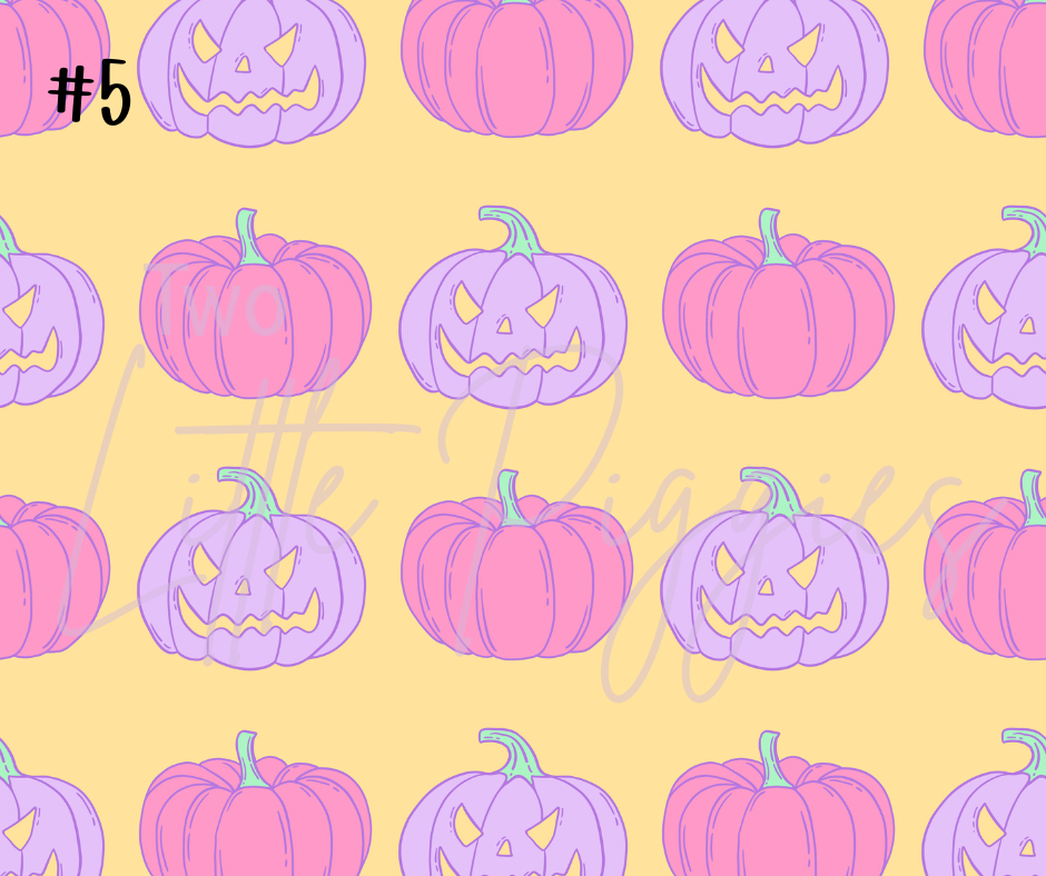 Printed Vinyl - Halloween Pastel Collection