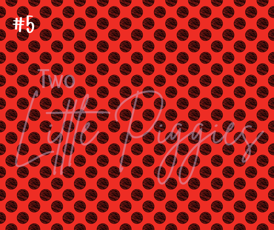 Printed Vinyl - Football - Black and Red