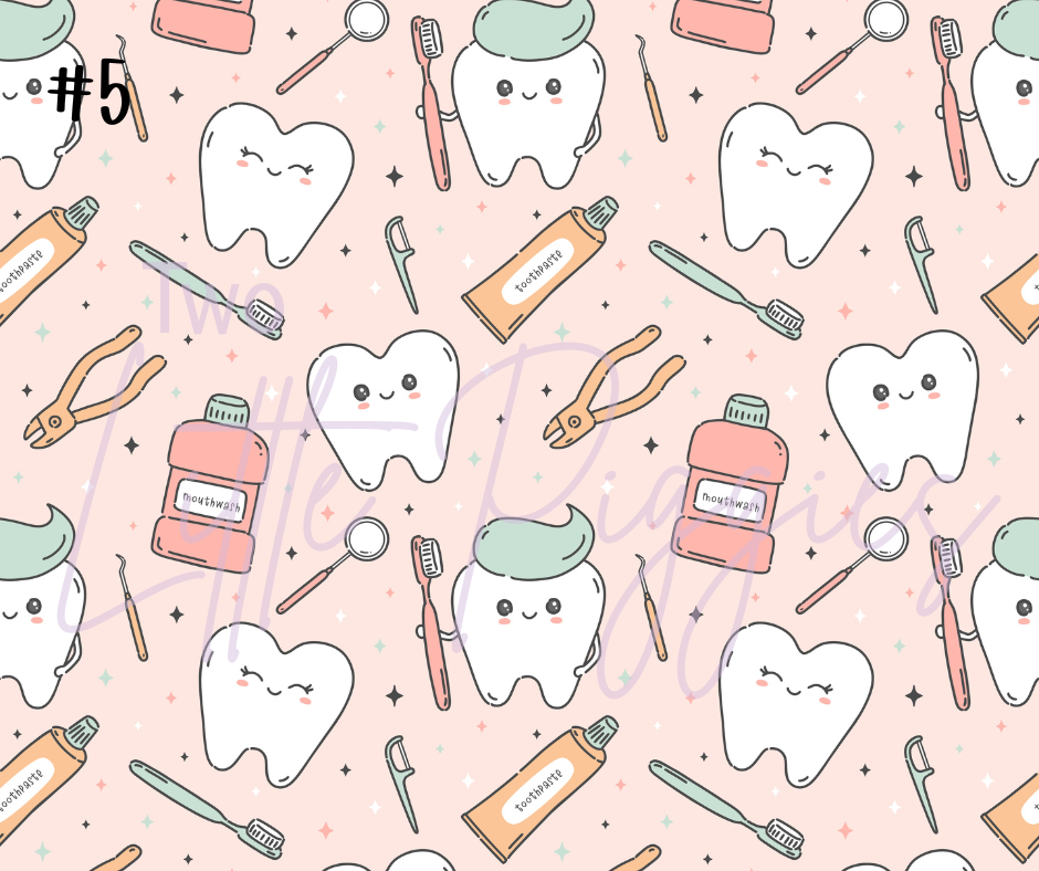 Printed Vinyl - Happy Teeth Collection