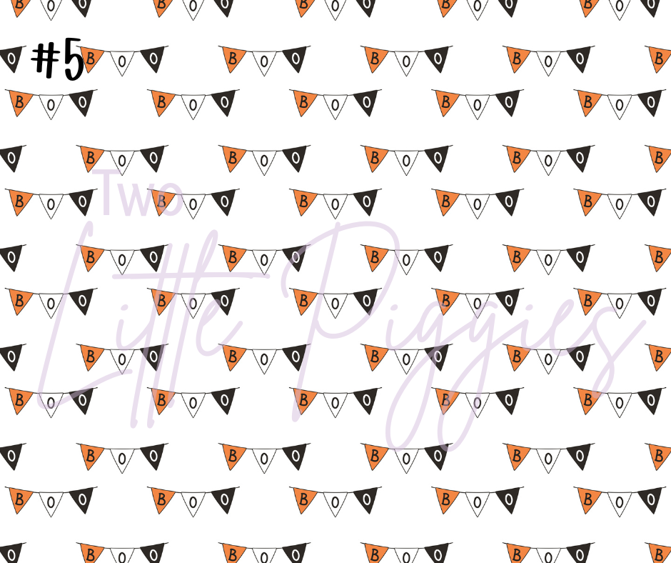 Printed Vinyl - Halloween - Boo