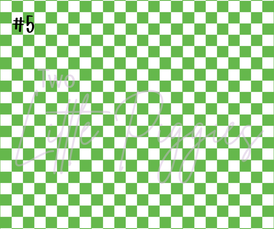 Printed Vinyl - Checkers - Regular