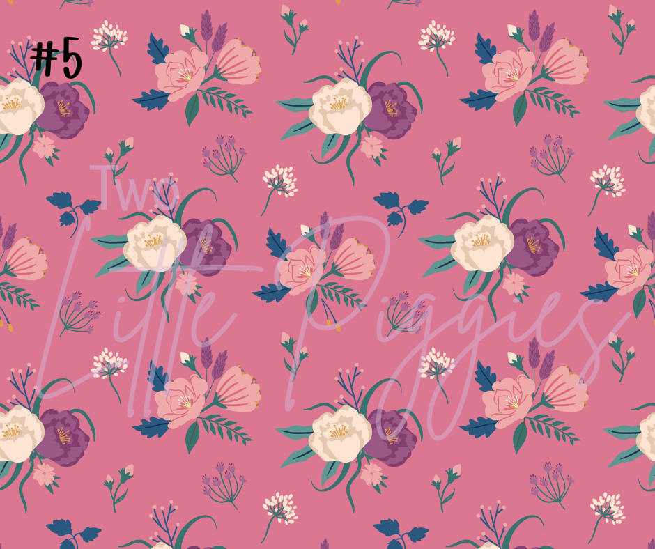 Printed Vinyl - Eclectic Floral