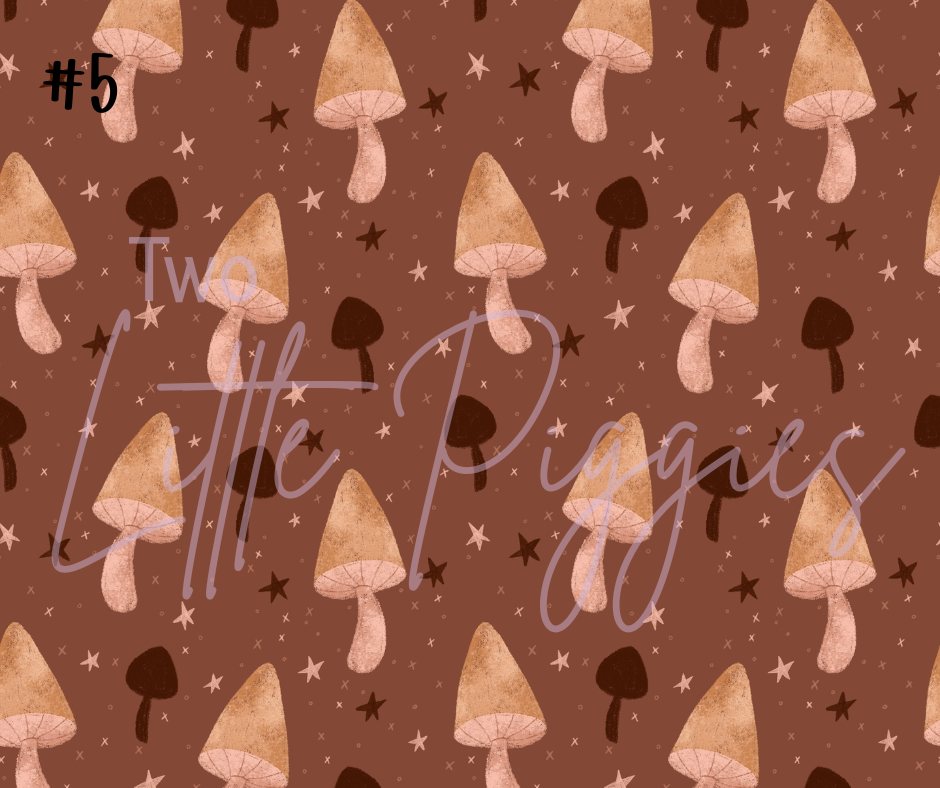 Printed Vinyl - Autumn Mushrooms