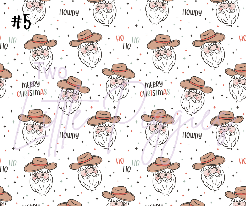 Printed Vinyl - Howdy Christmas