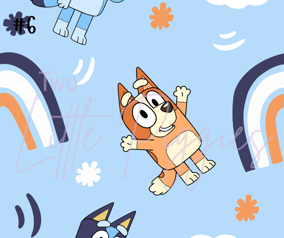 Printed Vinyl - Blue Dog