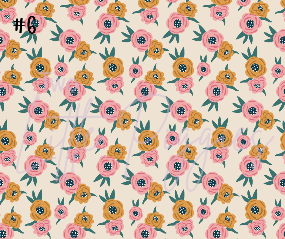 Printed Vinyl - Eclectic Floral
