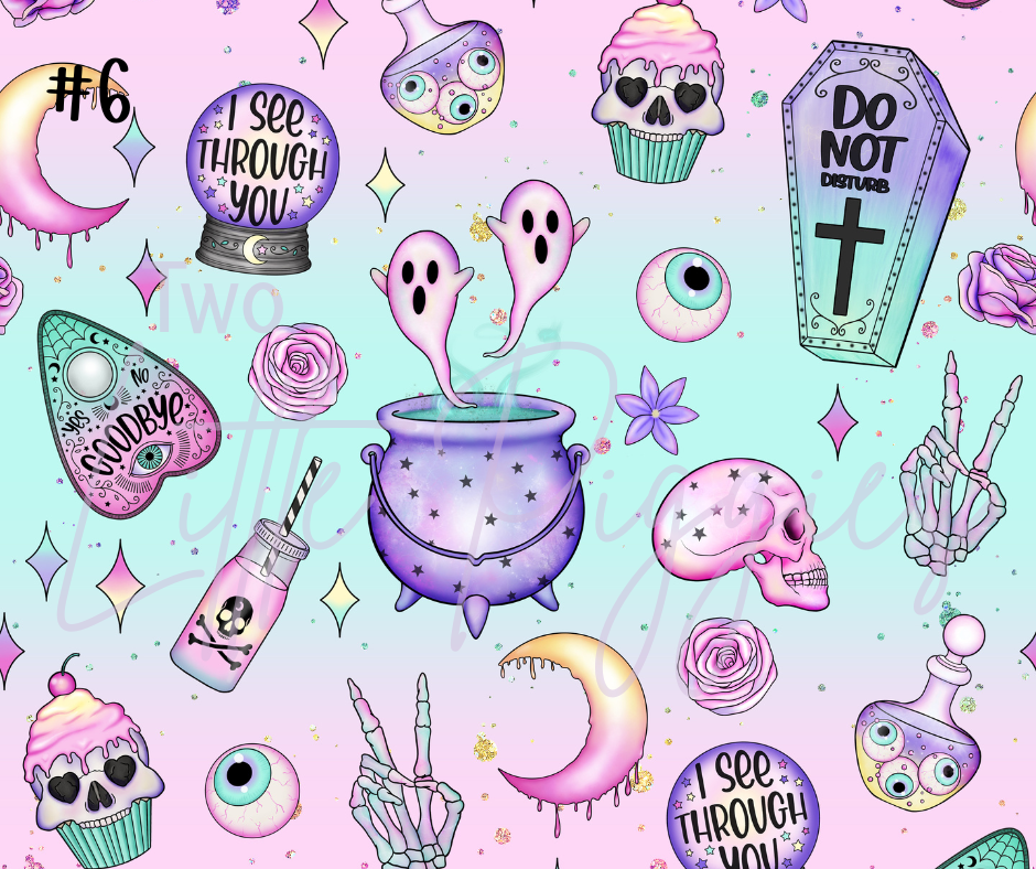 Printed Vinyl - Halloween - Pastel Goth