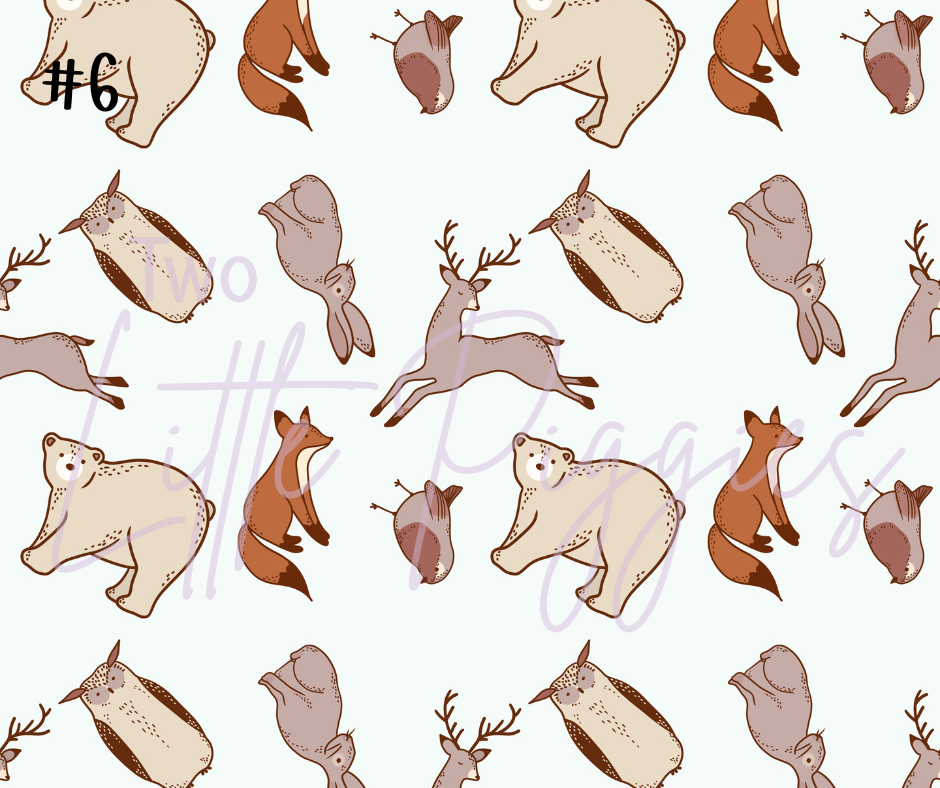 Printed Vinyl - Winter Animals