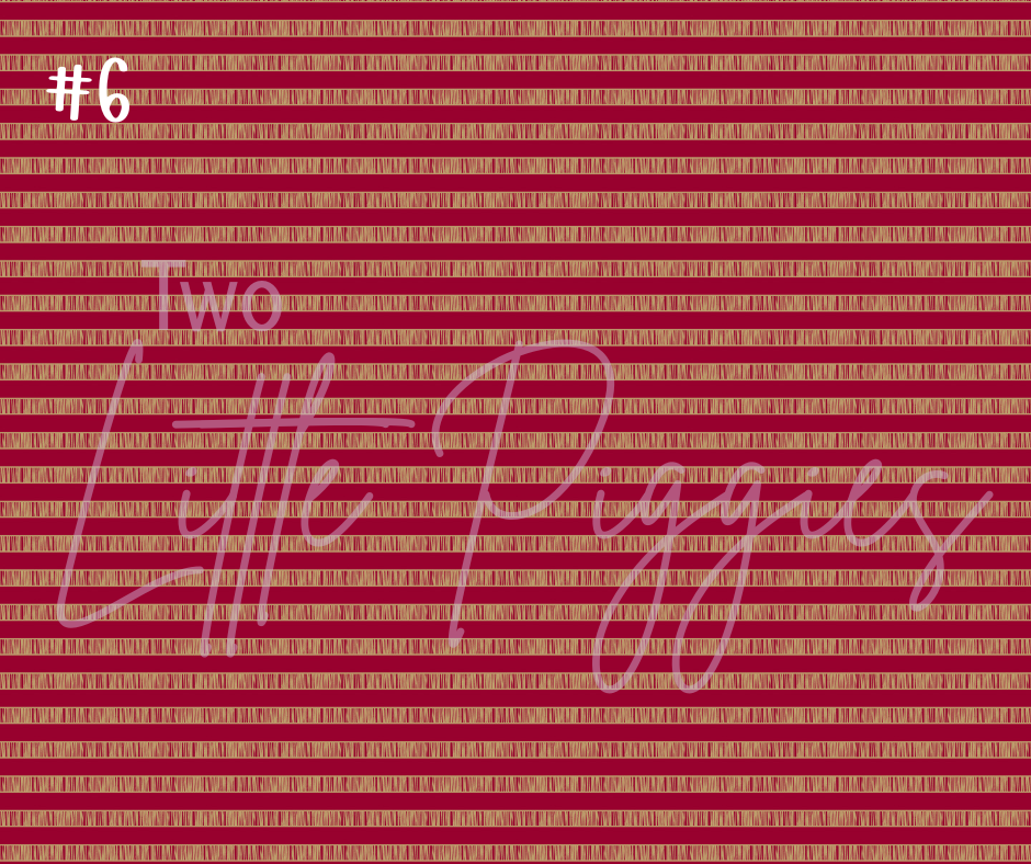 Printed Vinyl - Football - Maroon and Gold