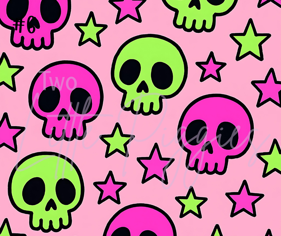 Printed Vinyl - Halloween - Neon Halloween