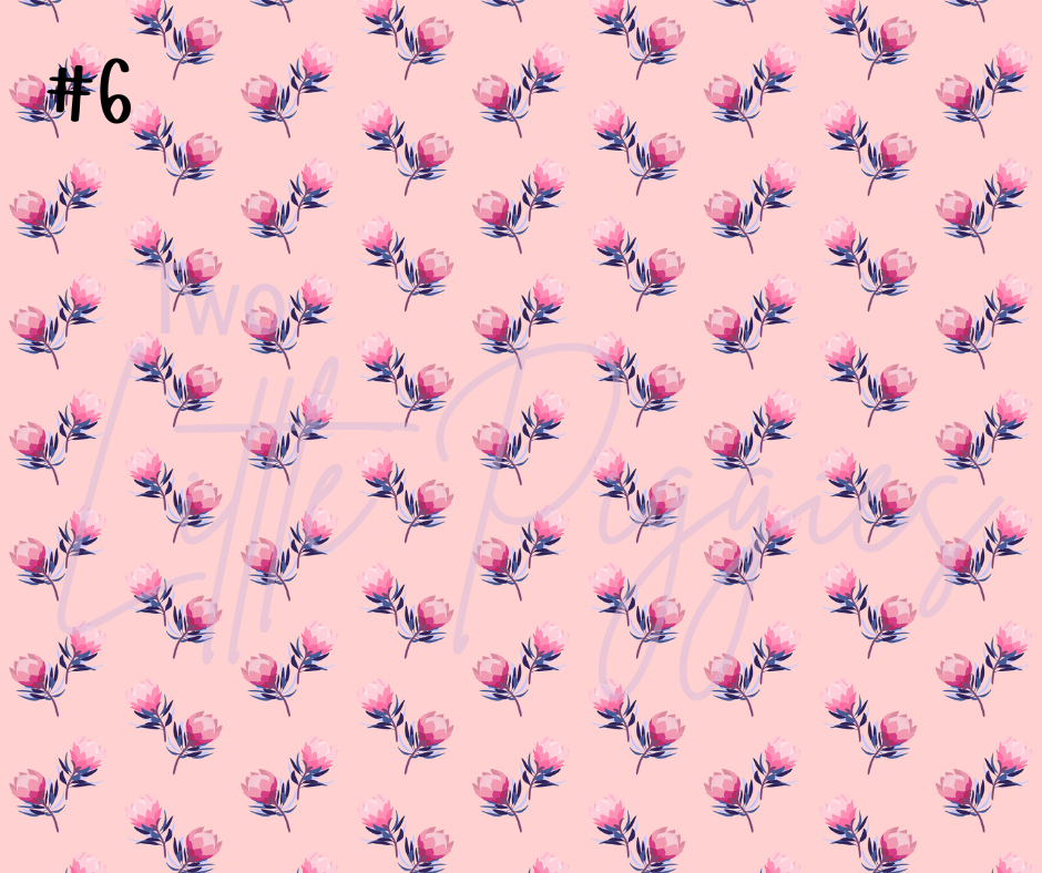 Printed Vinyl - Protea Flowers