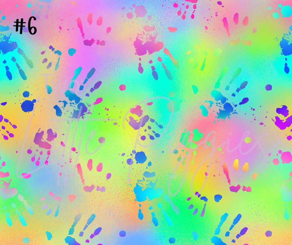 Printed Vinyl - Halloween - Rainbow Halloween