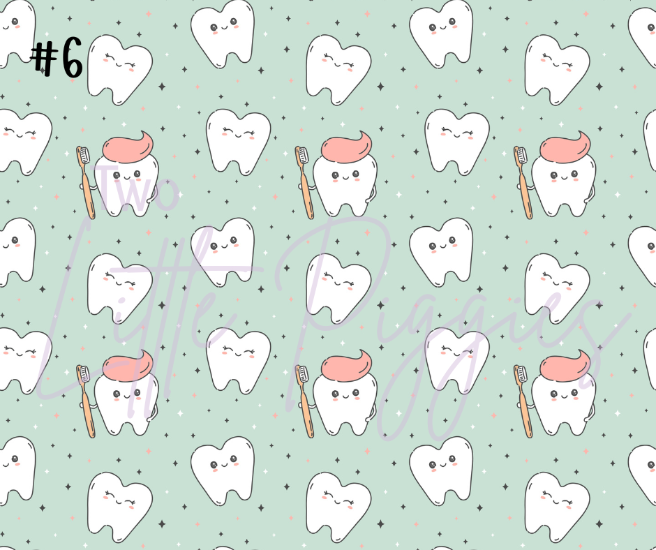 Printed Vinyl - Happy Teeth Collection