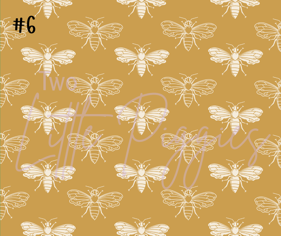 Printed Vinyl - Checkers - Earthy Insects