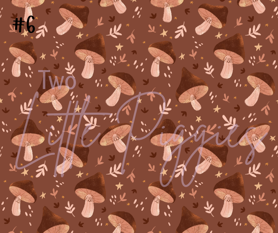 Printed Vinyl - Autumn Mushrooms