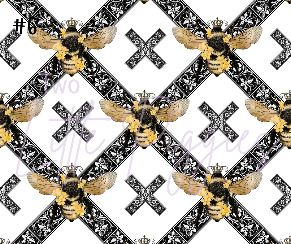Printed Vinyl - Bumbling Bees