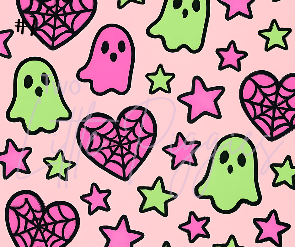 Printed Vinyl - Halloween - Neon Halloween