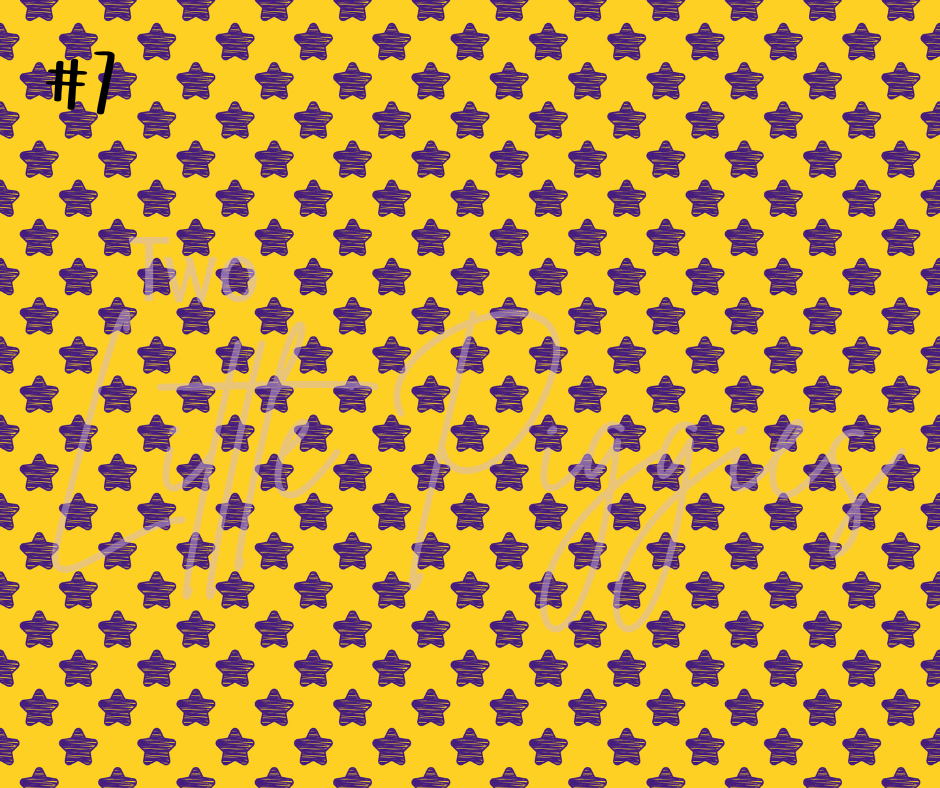 Printed Vinyl - Football - Purple and Gold