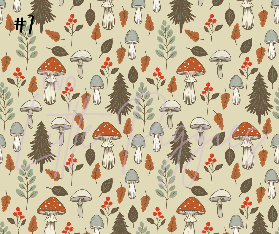 Printed Vinyl - Mushroom Forest