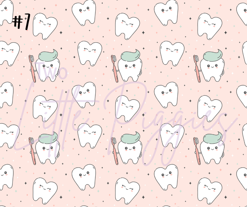 Printed Vinyl - Happy Teeth Collection