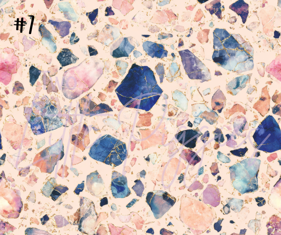 Printed Vinyl - Cracked Crystals
