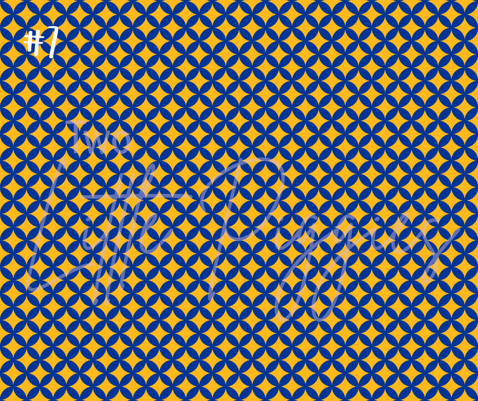Printed Vinyl - Football - Blue and Gold